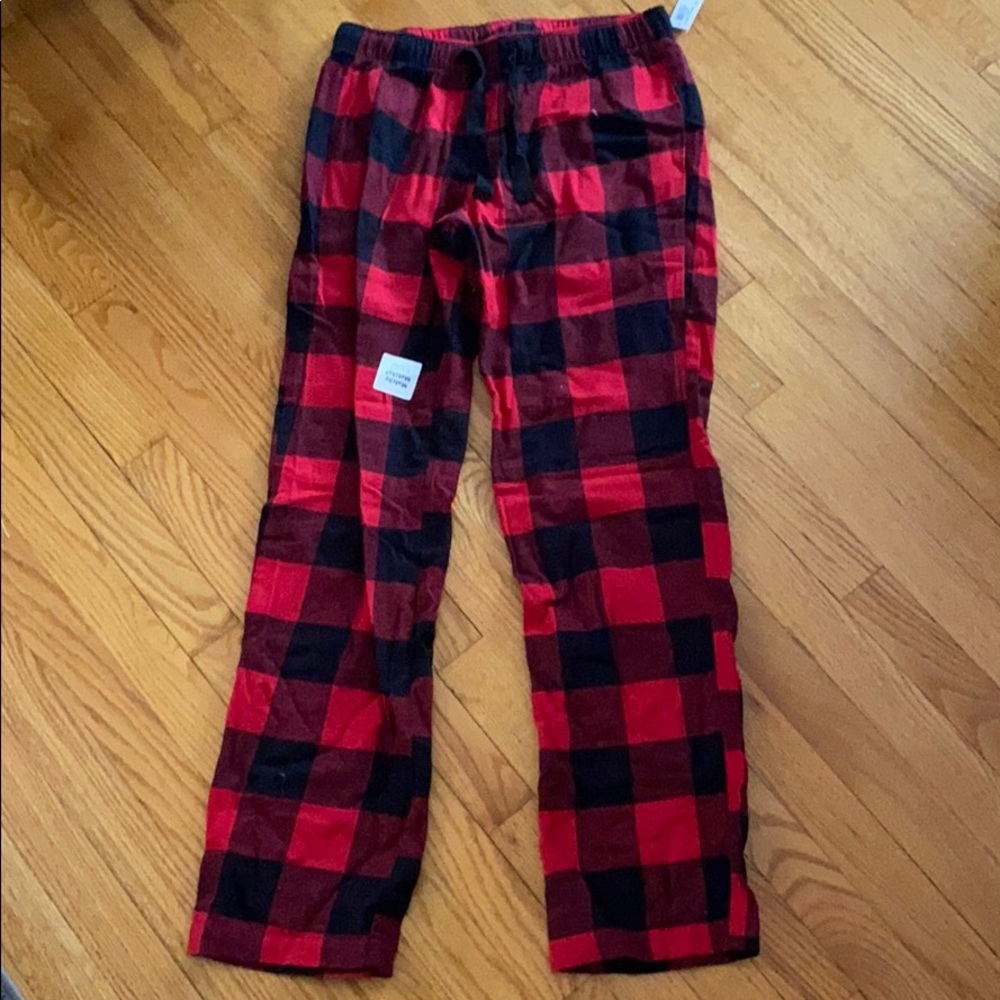 buffalo plaid pajama bottoms